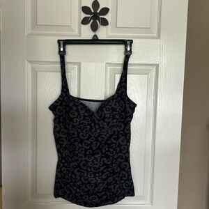 3 for $10 Merona Ladies 60’s Styled Swim Top Size Large